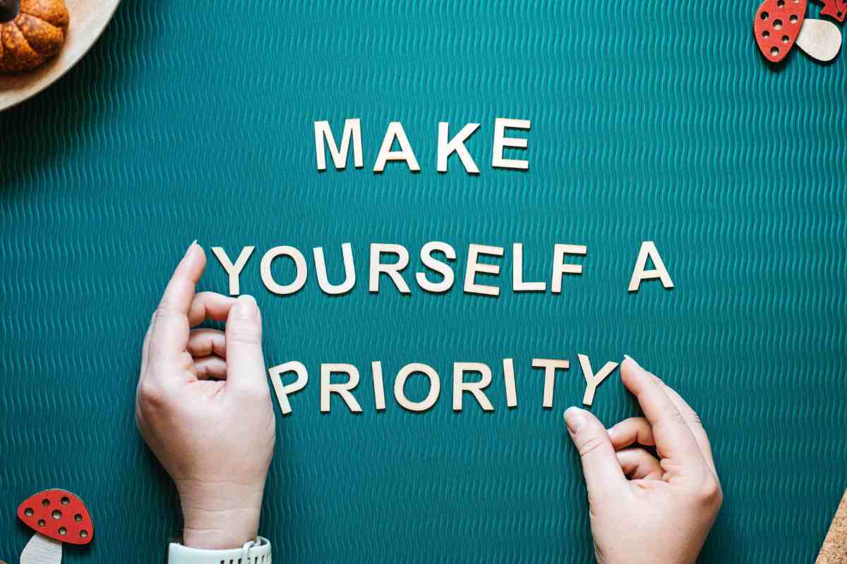 Reading a self-help book for personal growth